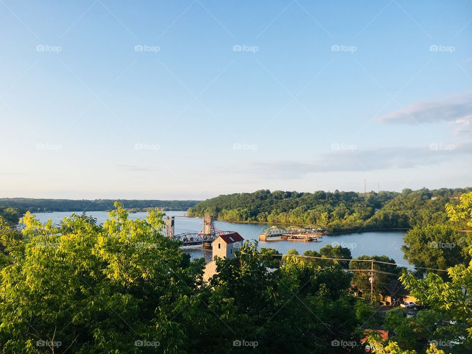 Overlook of Downtown Stillwater, Minnesota, USA - Up North - St. Croix River