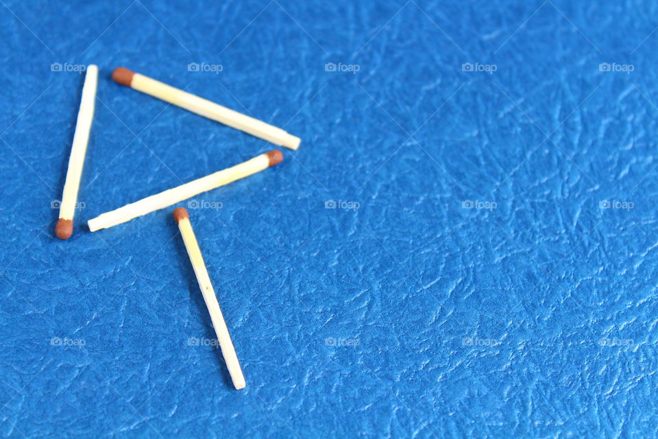 symbol made from matchstick