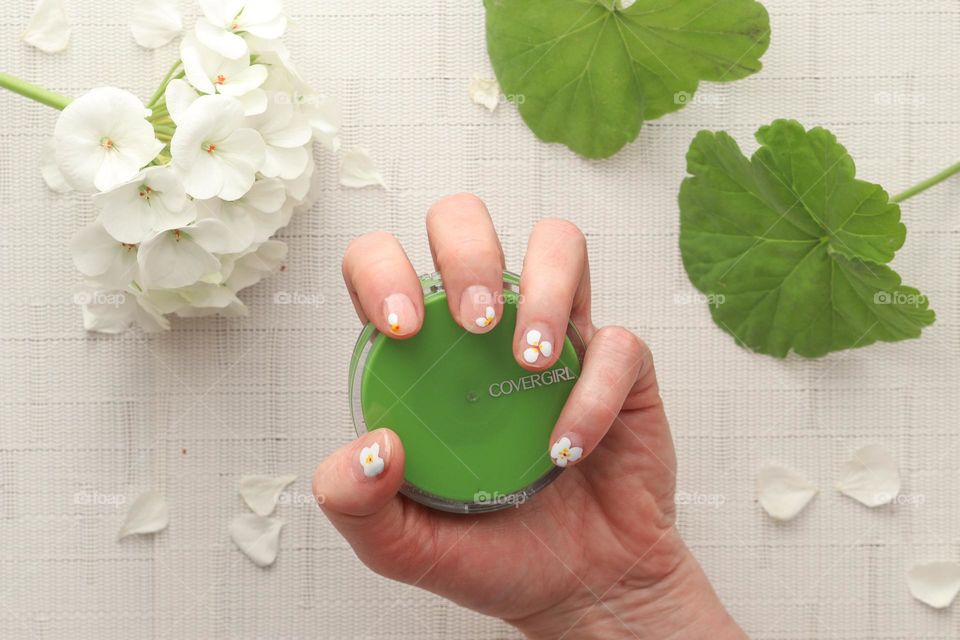 Woman's hand with a beautiful manicure