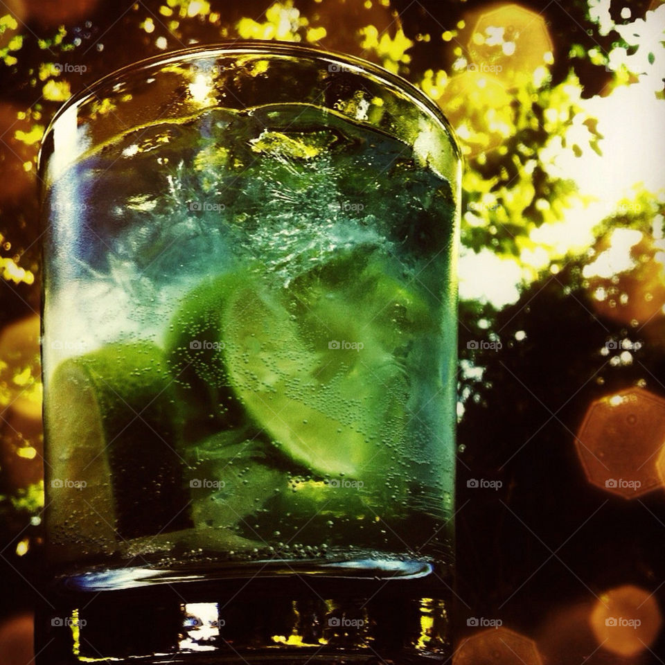 summer drink lime beverage by elundeen