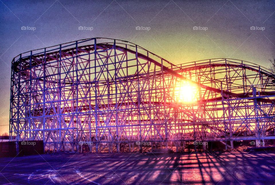 sunrise on the Comet coaster