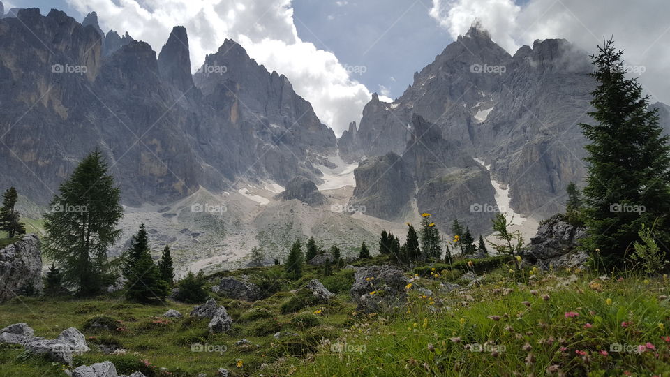 The beautiful Dolomites - alps, mountains  - Dolomiterna vandring berg