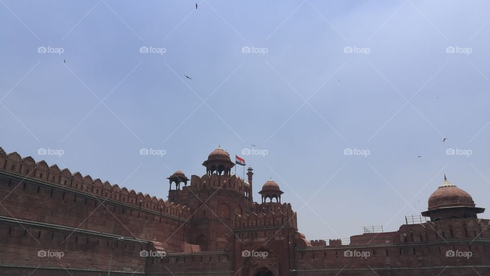 red fort,delhi, india