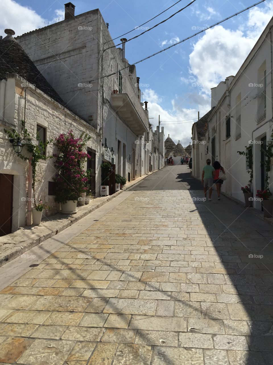 Alberobello, street view, Puglia, Italy