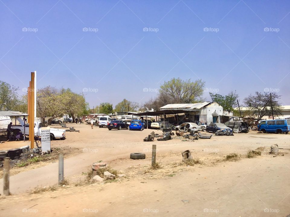 Broken, rusty, old cars