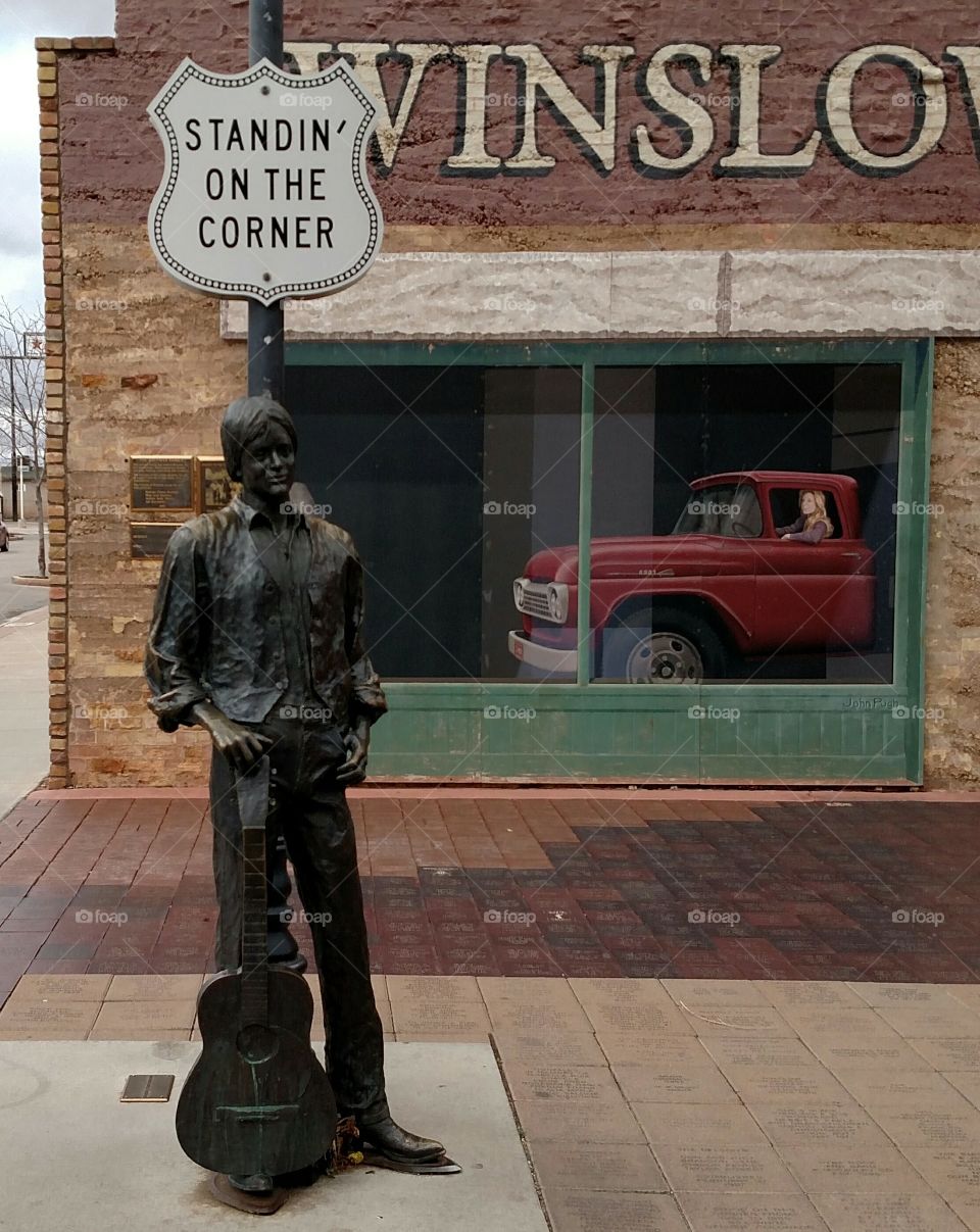 Standing on the Corner, Winslow, AZ