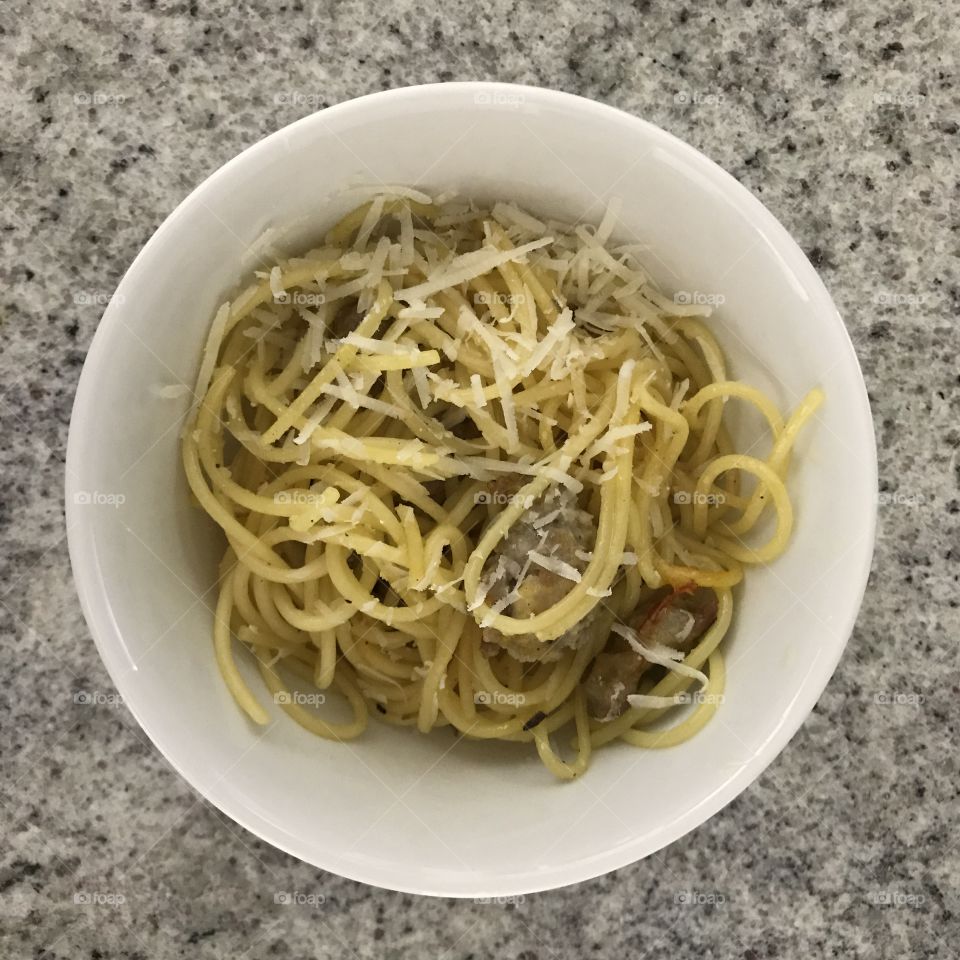 Spaghetti for lunch 
