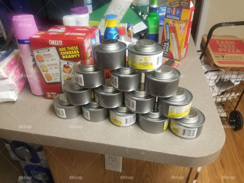 Stack of cans