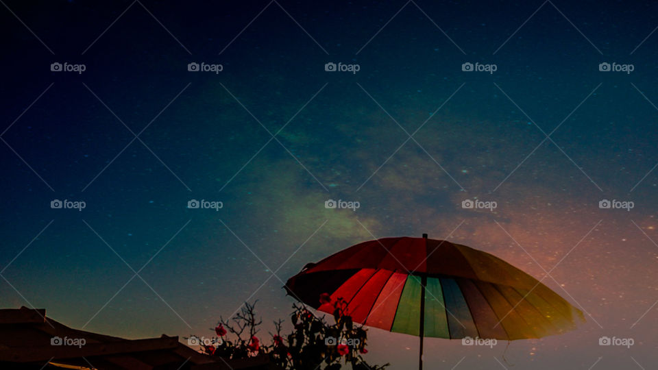 Rainbow umbrella