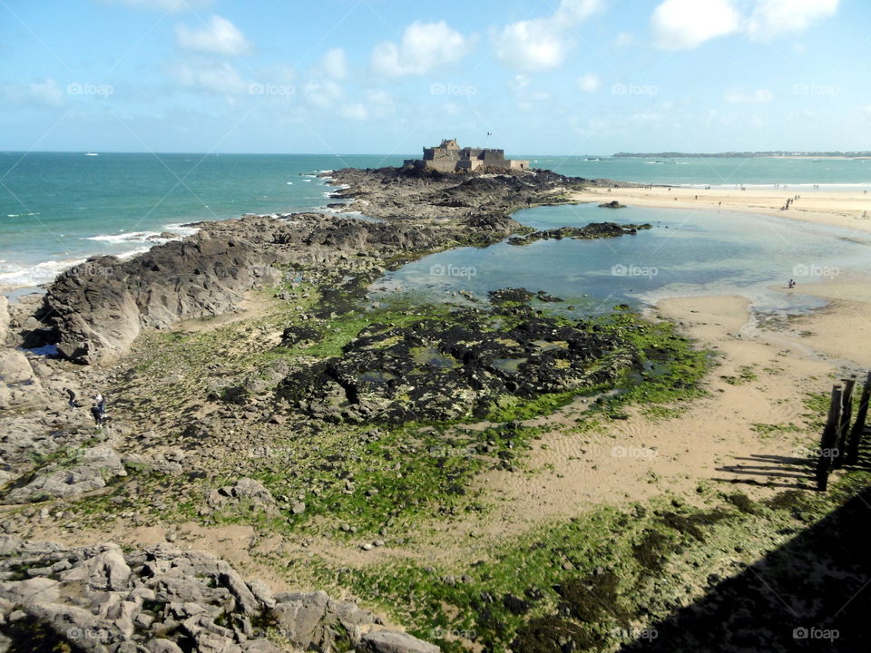 view of sea in saint malo