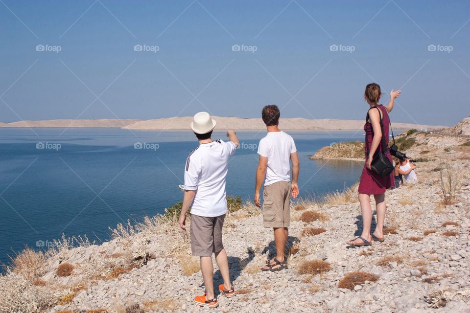 Hiking with friends in Croatia 