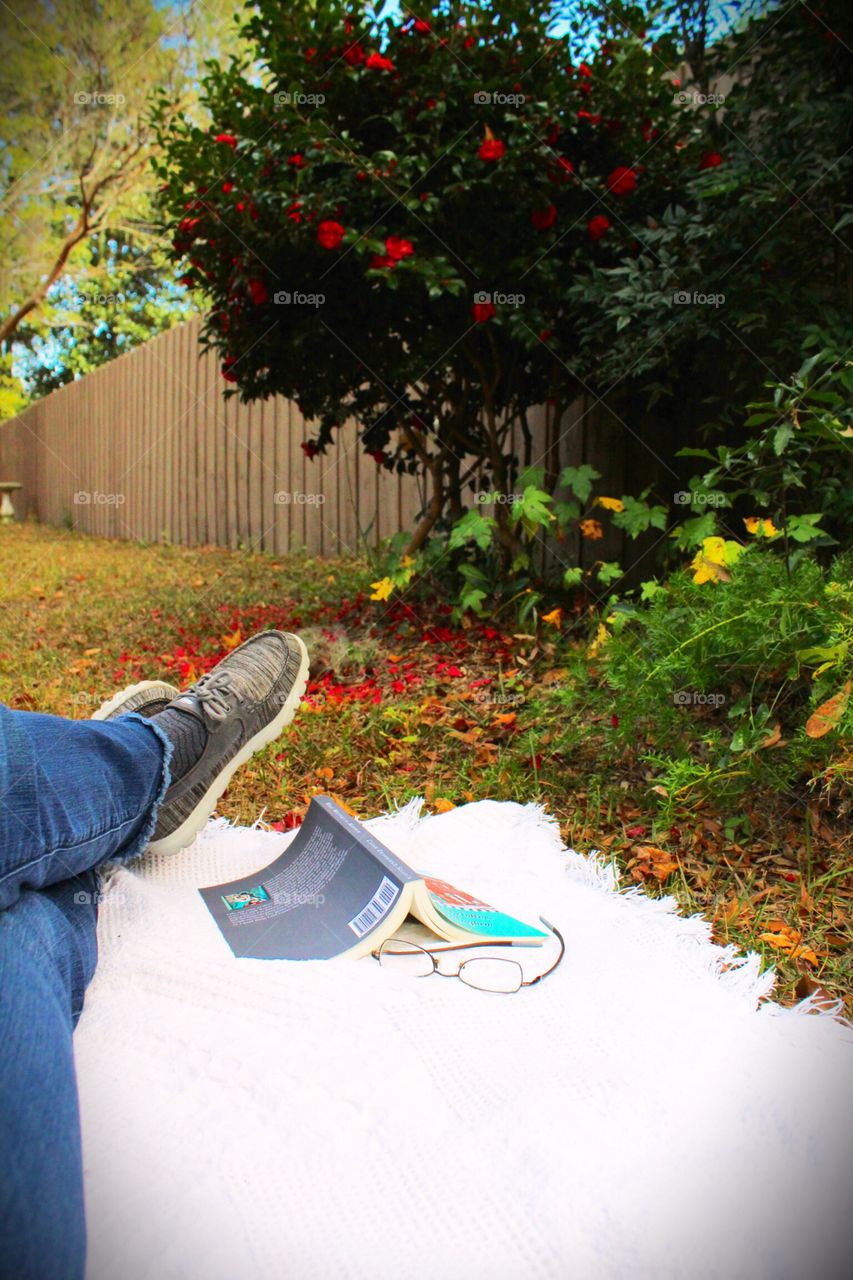 Beautiful day for being outside with a good book