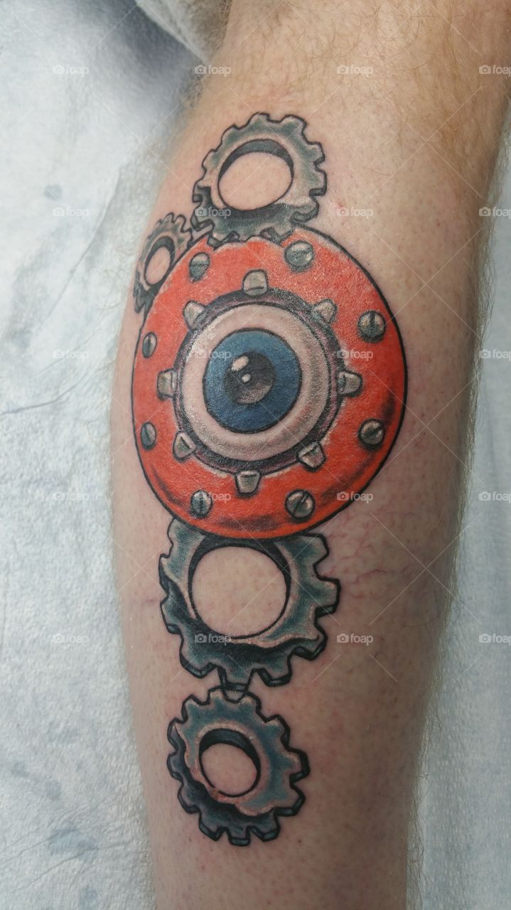 A clockwork orange tattoo