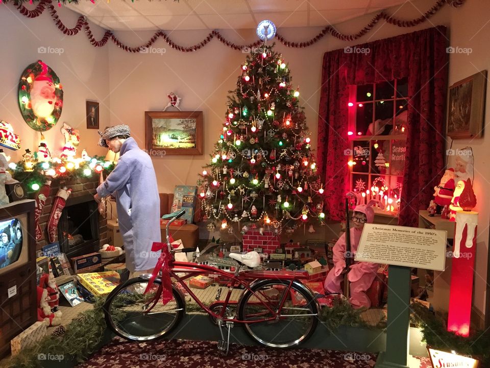 A Christmas Story re-creation at a museum