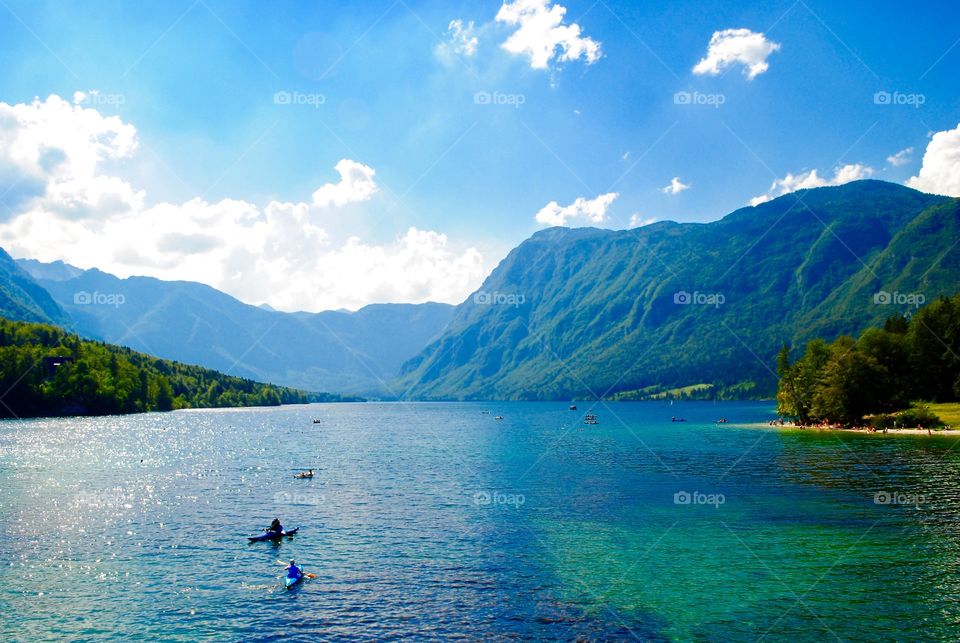 Beautiful landscape of lake. Beautiful landscape of lake Bohinj, Slovenia in summer