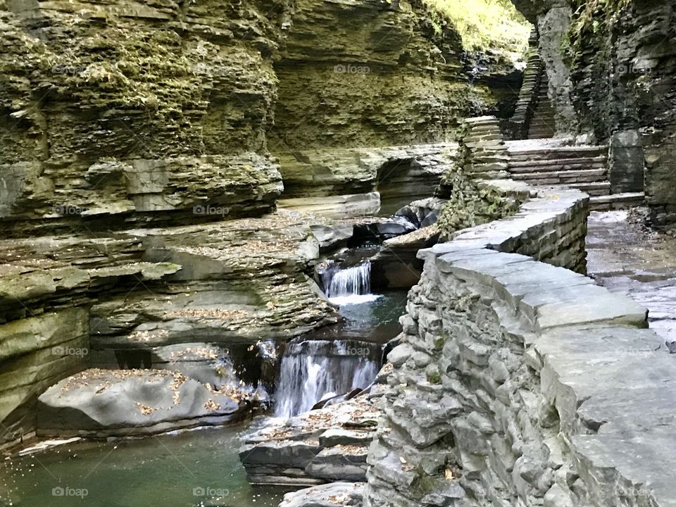 Cascading Rock Path
