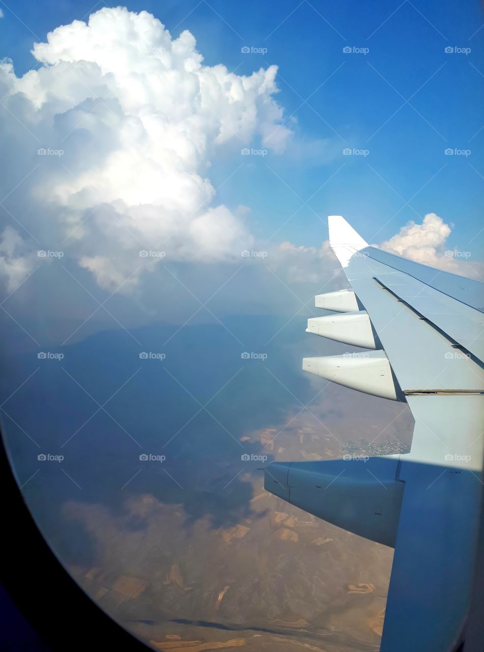 View from the airplane window