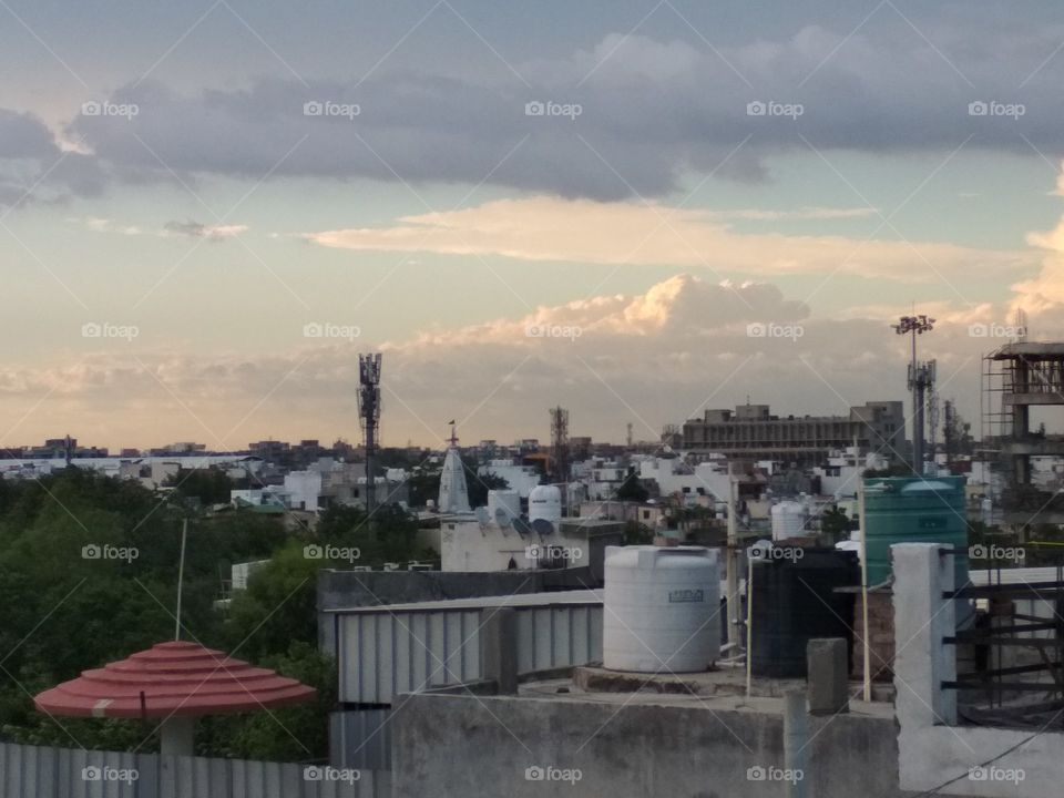 beautiful scenery of city delhi