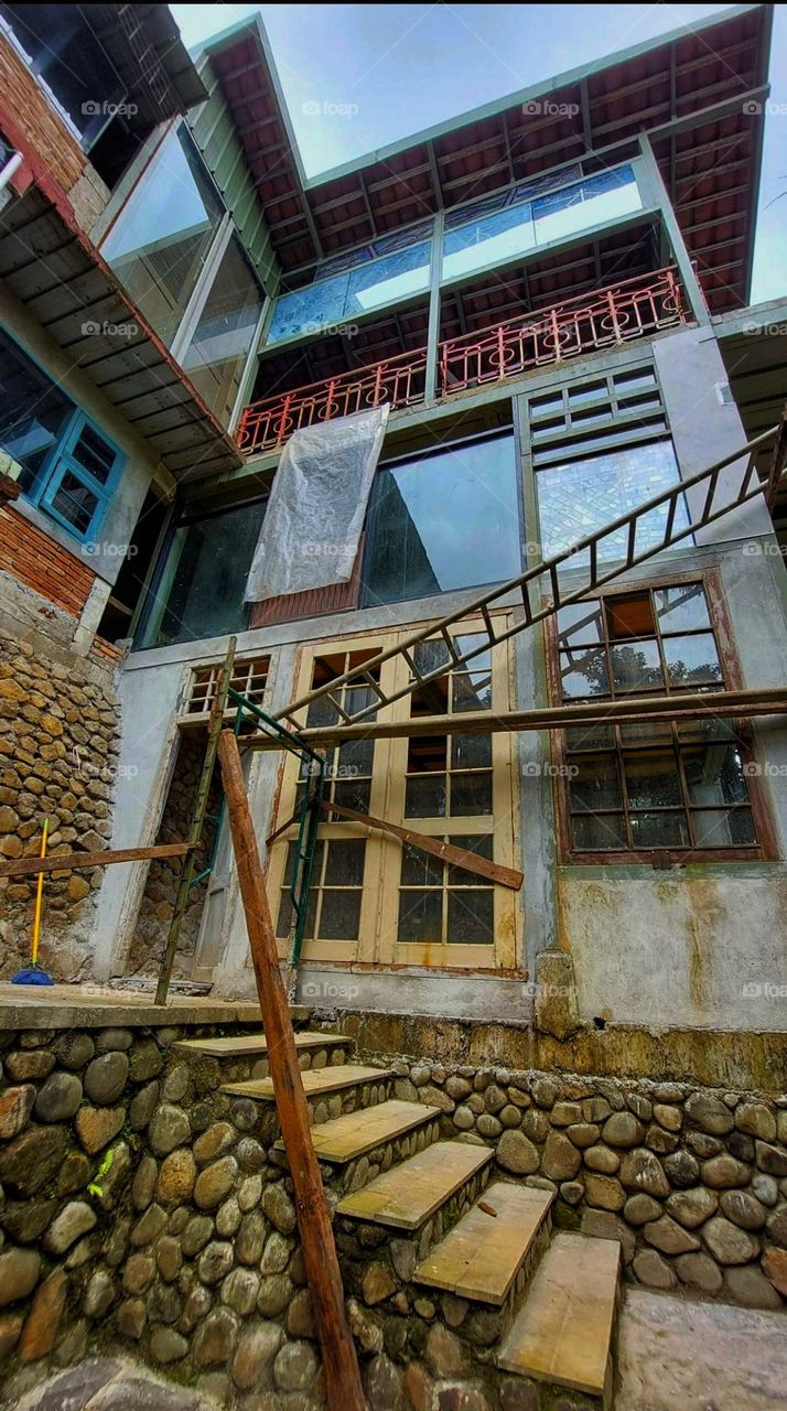 Unfinished building.