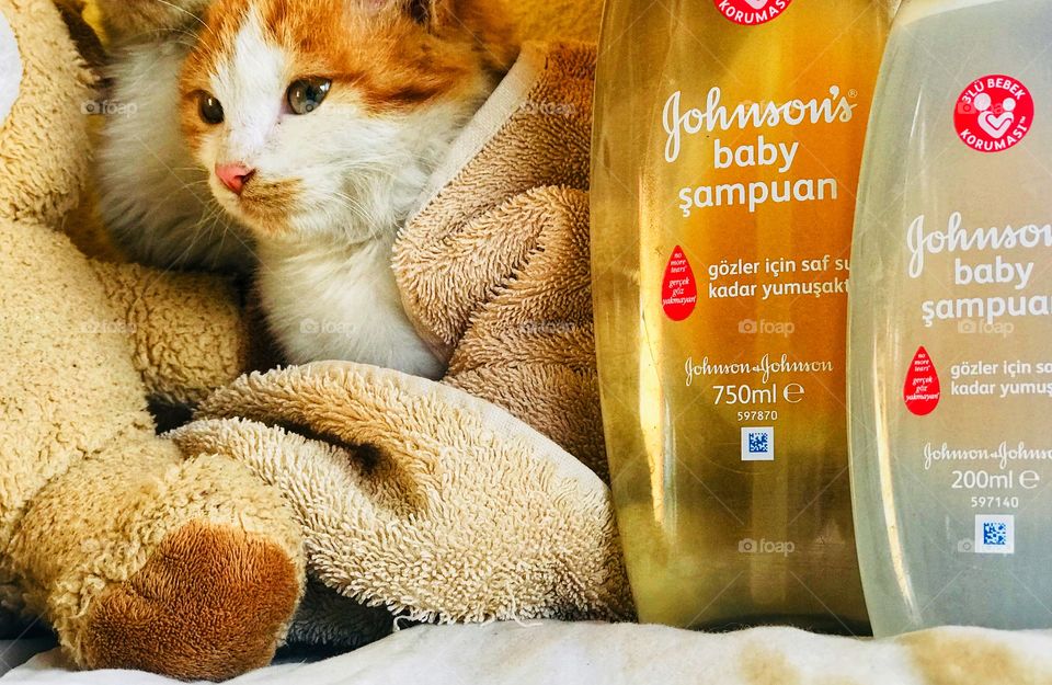 having a beatiful shower