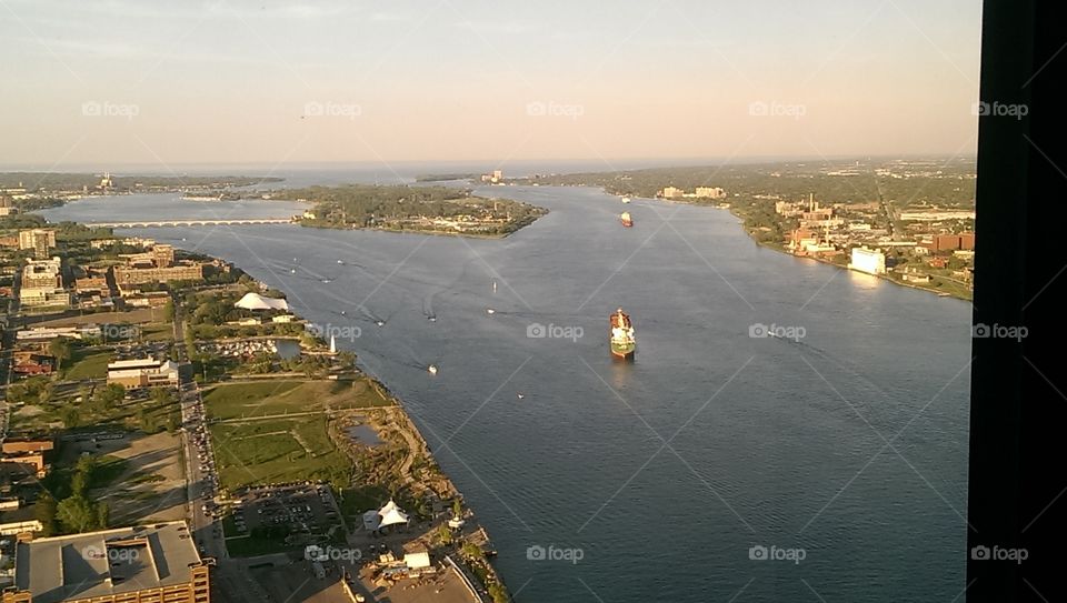 Detroit River aerial