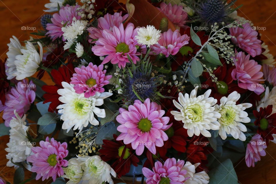 Gorgeous flower arrangement, pale pastel colours