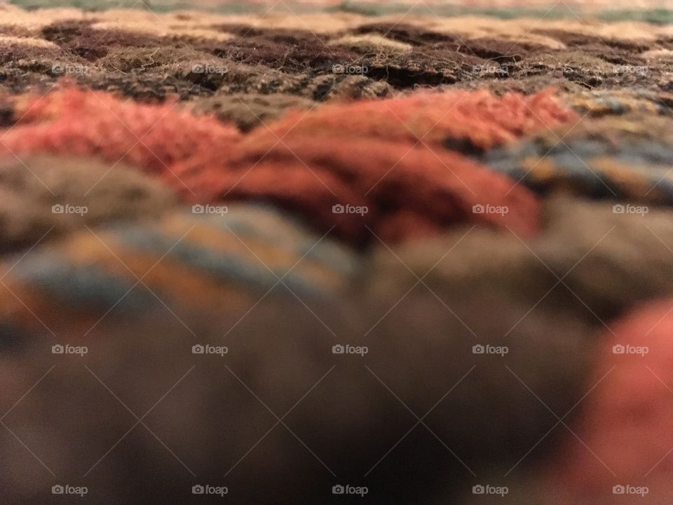 Braided rug closeup