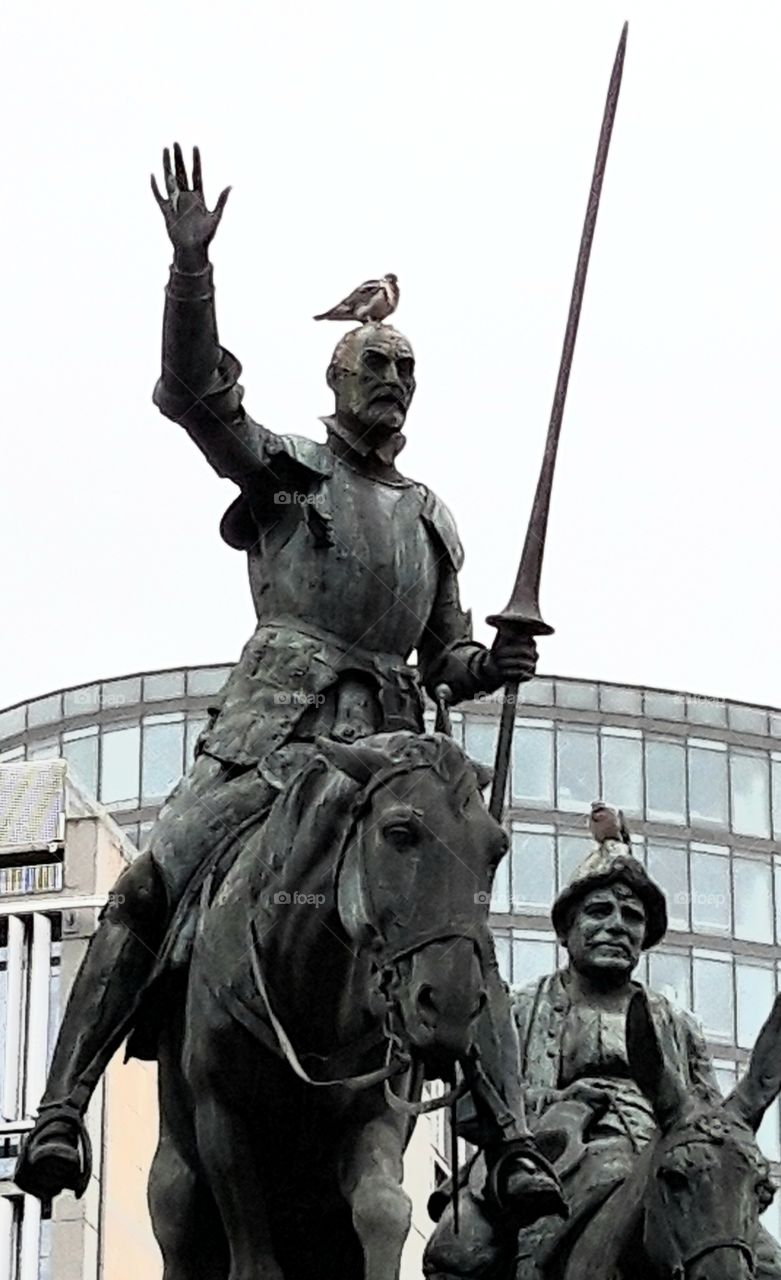 don quichotte and sancho pansa in Brussells