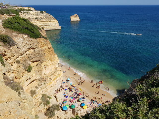 Beach in Summer - Praia da Marinha - Algarve in PORTUGAL