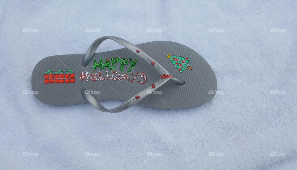 Holiday flip flop note