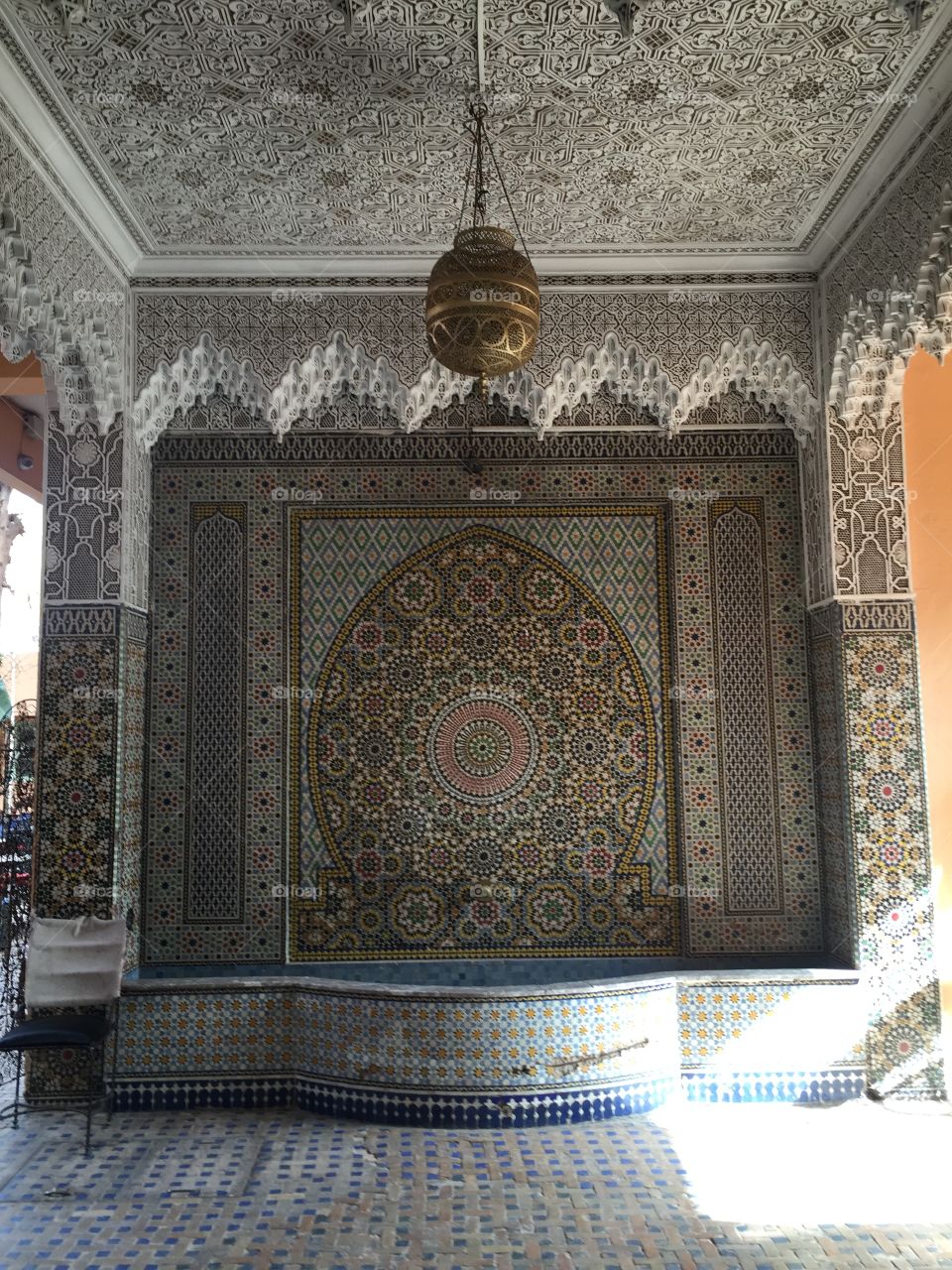 Water feature at the artisanal market, Marrakech 