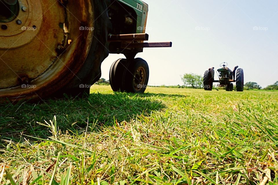 Tractors Low Angle