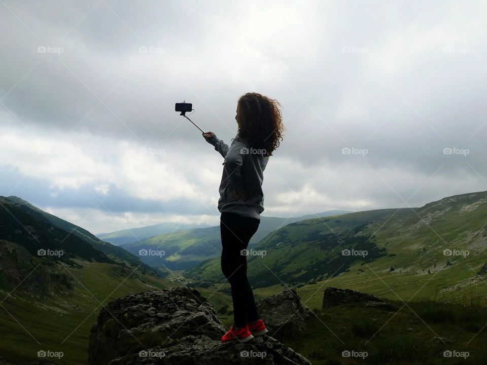 selfie at height