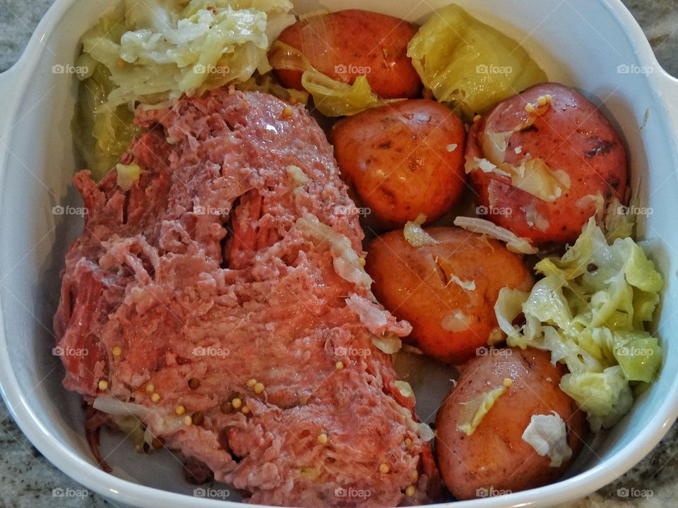 Traditional Irish Corned Beef And Potatoes