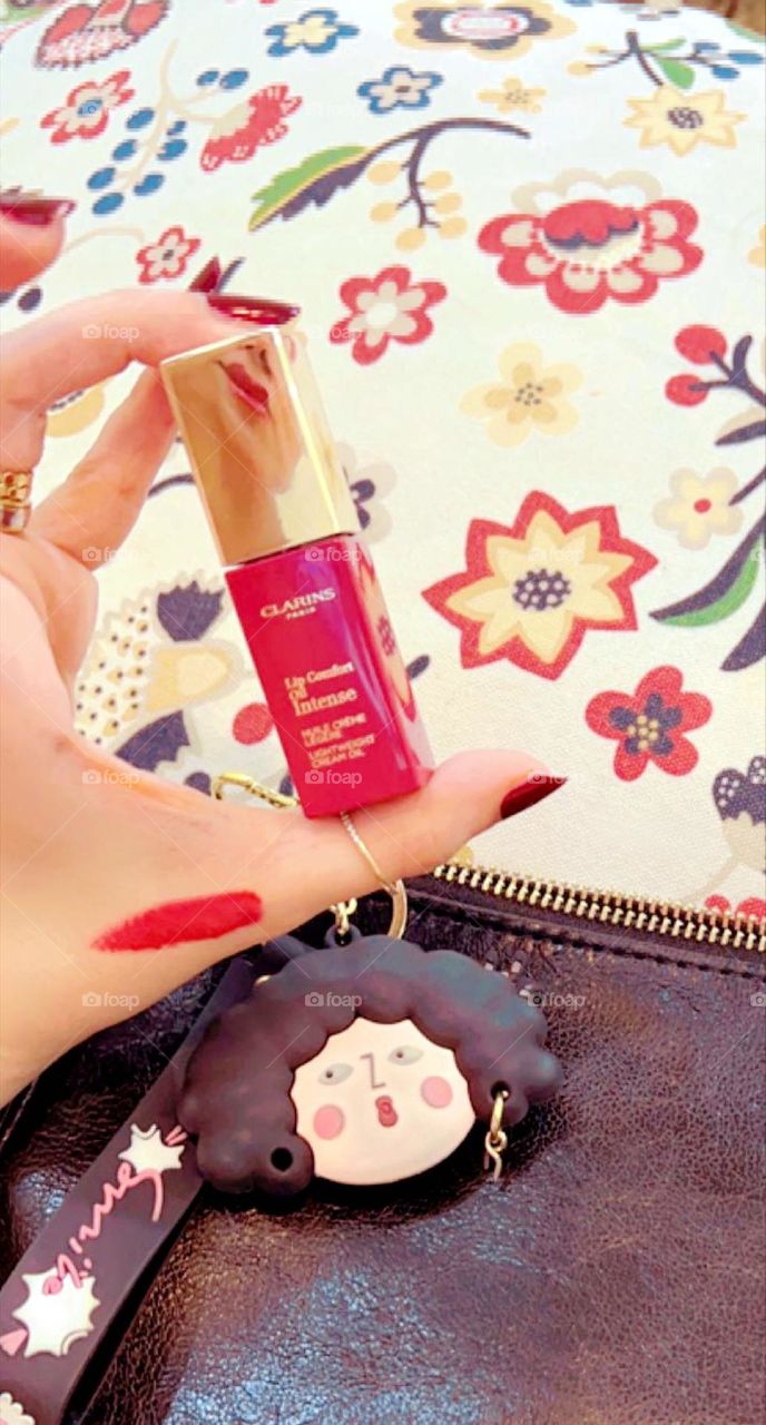 The most beautiful colored lips, oil with clarins