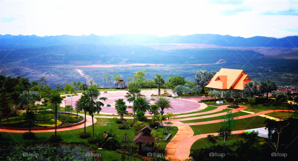 Scenic point at Mae moh mine . Scenic point at Mae moh mine  in lampang city thailand
