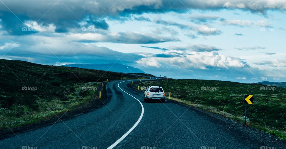Iceland long roads