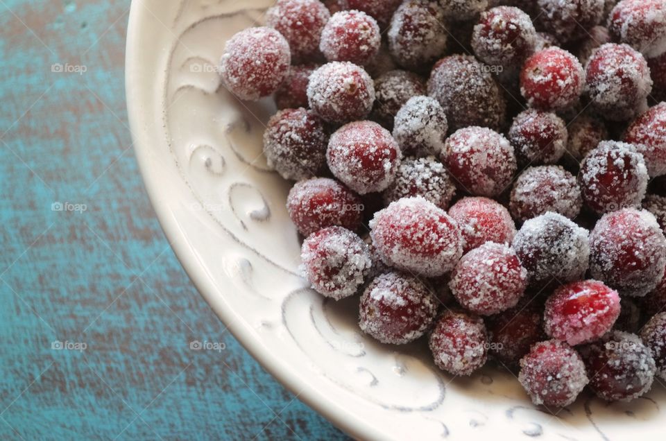 sugared cranberries