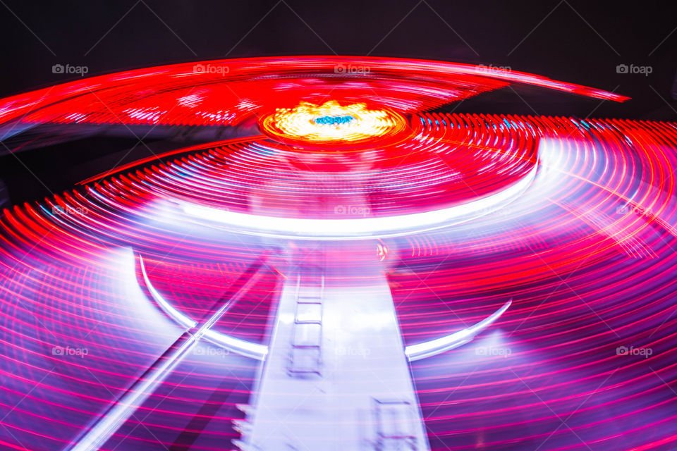 Kamikaze spinning at amusement park