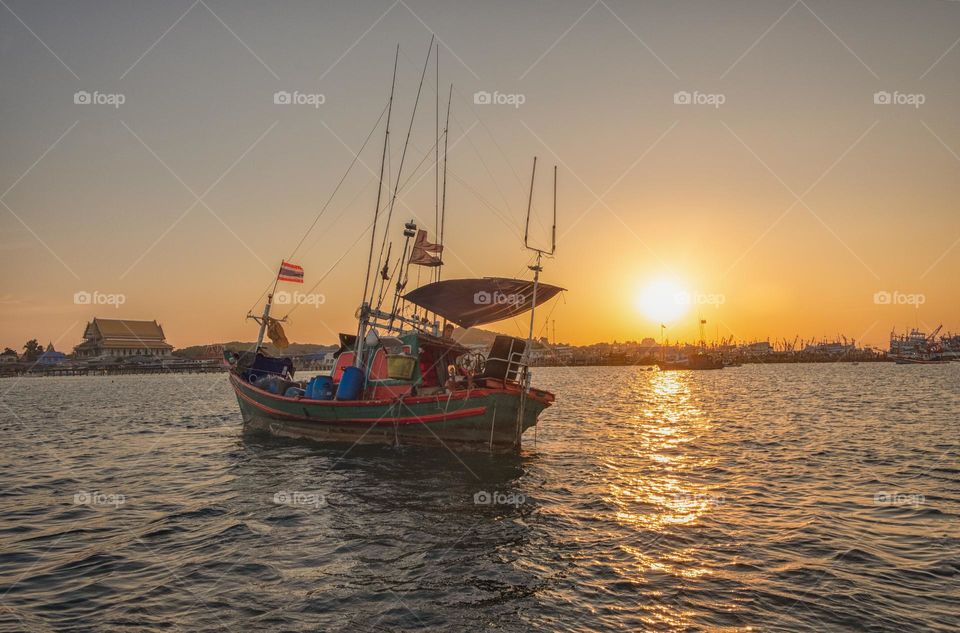 Sunrise above the sea