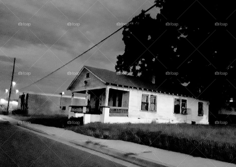 Black & White Abandoned House