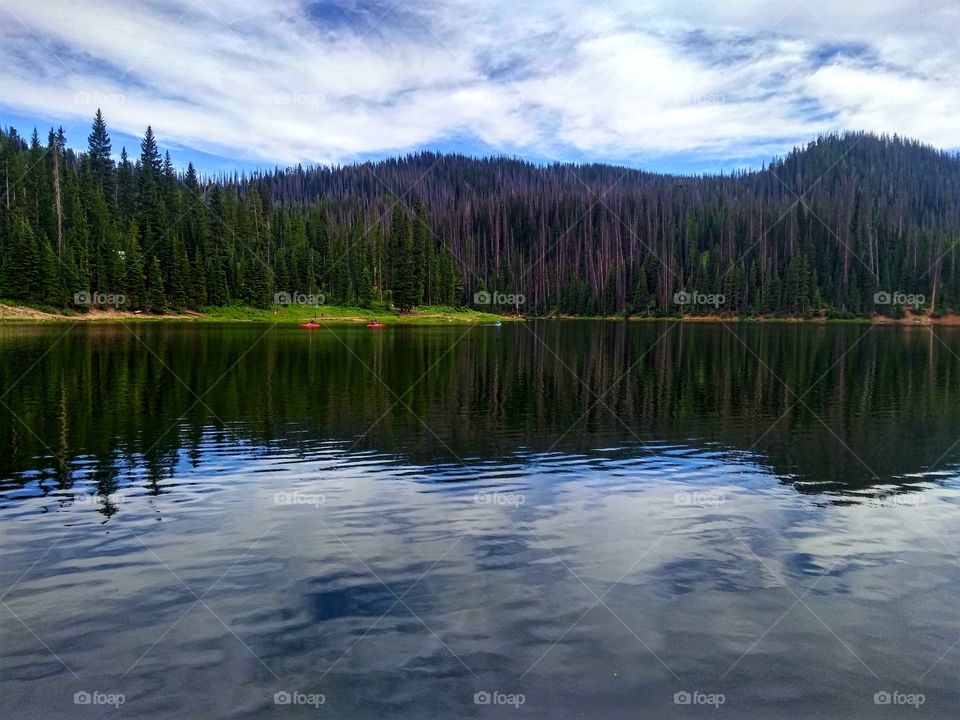 Cloudy reflection in the Uintas