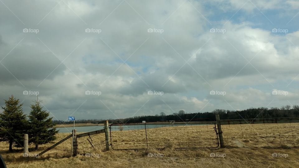 Landscape, No Person, Sky, Fence, Outdoors