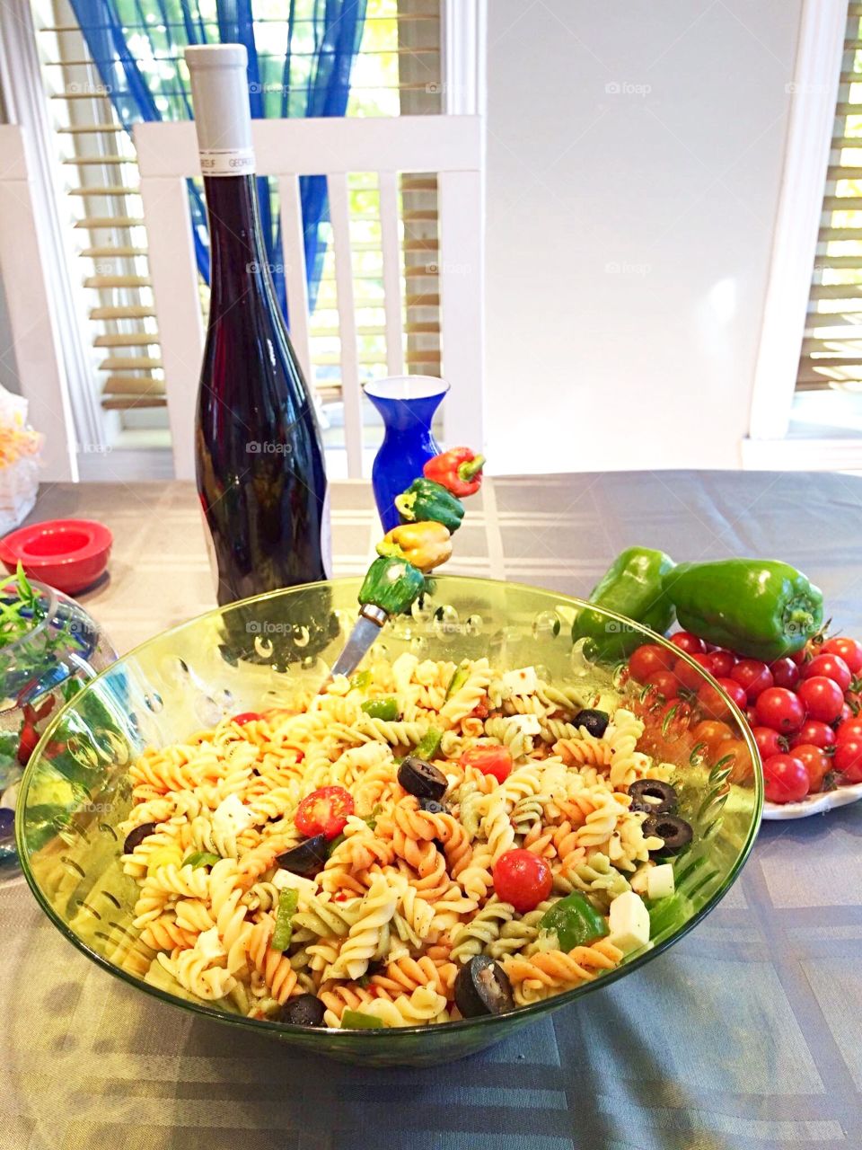 Greek pasta salad 