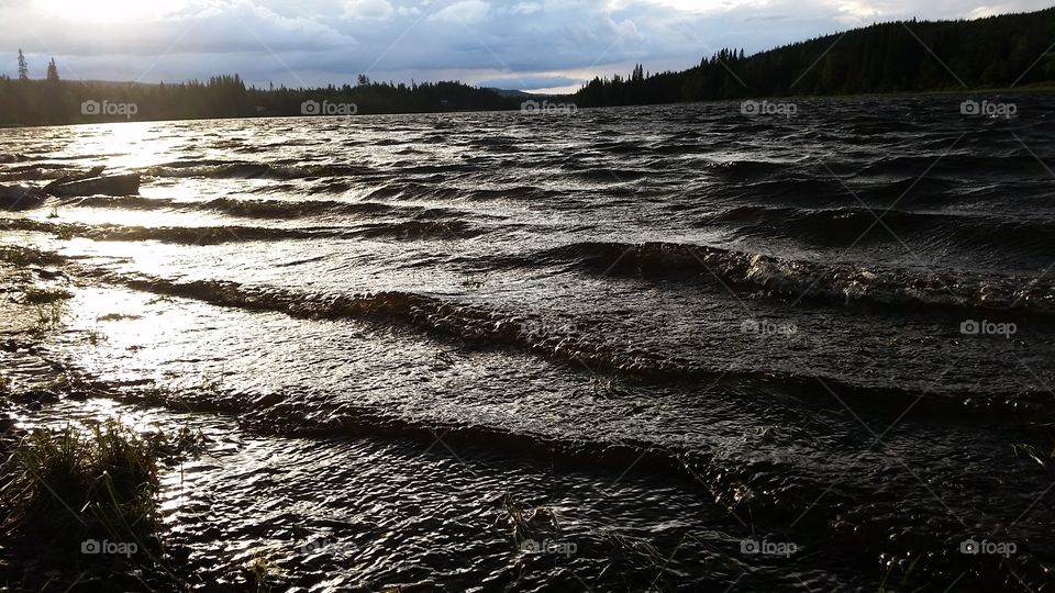 Storm on It's way while fishing