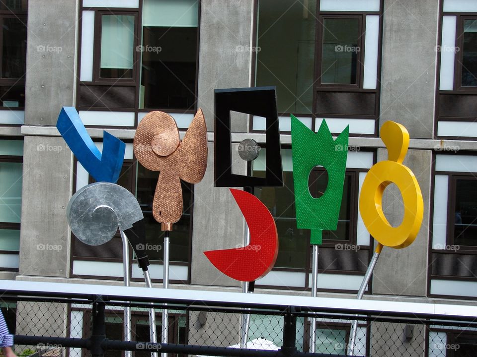 Art at the Highline. crazy sculptures below W20th