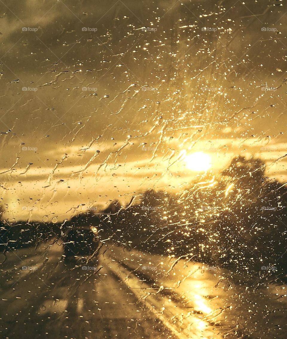 Rainy Highway Commute