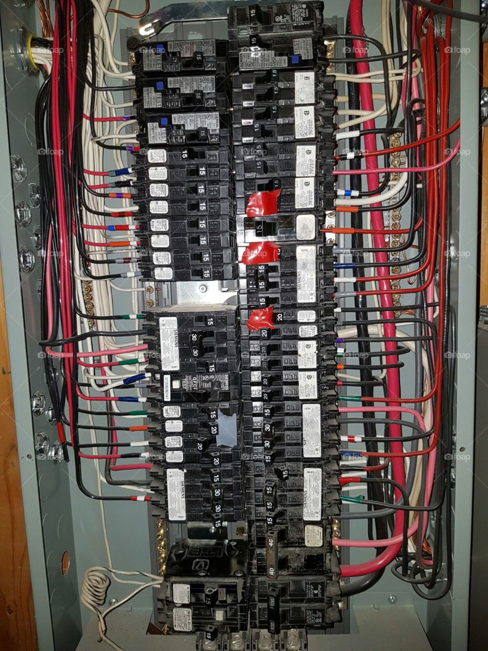 organized electrical Panel