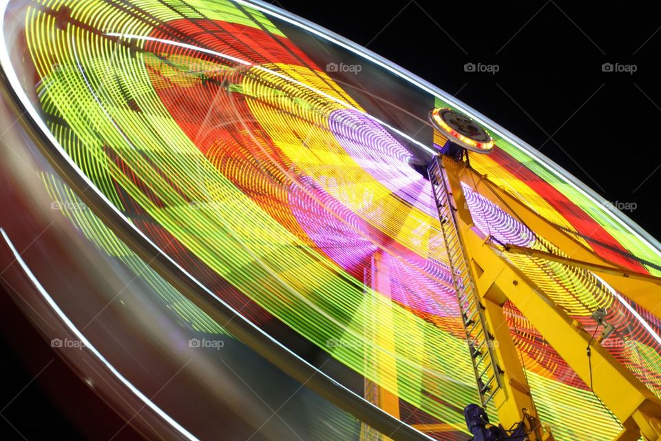 Neon ferris wheel