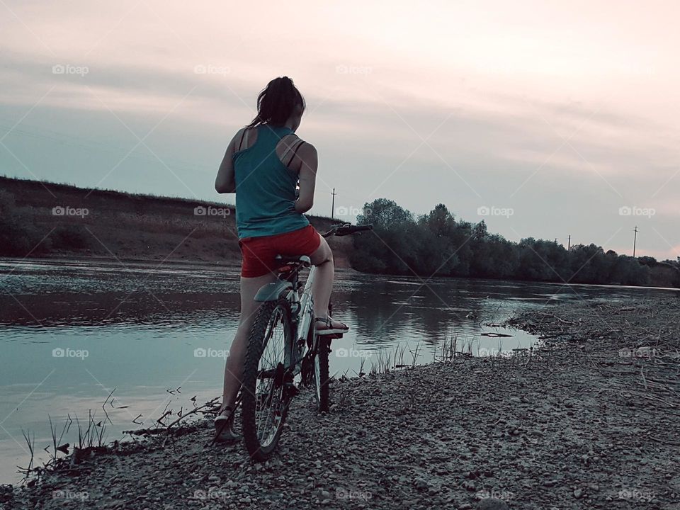 the girl on the bike